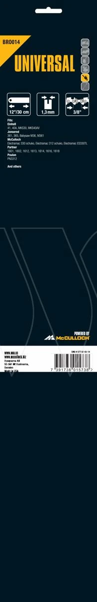 Mcculloch Zaagblad 35cm 1.1 3/8 50s A074 2 Mcculloch Zaagblad 35cm 1.1 3/8 50s A074 - Afbeelding 2